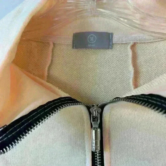 NWOT Rhude cream and black quarter zip pullover - Picture 4 of 4